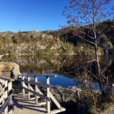 Noemí viajó a Noruega