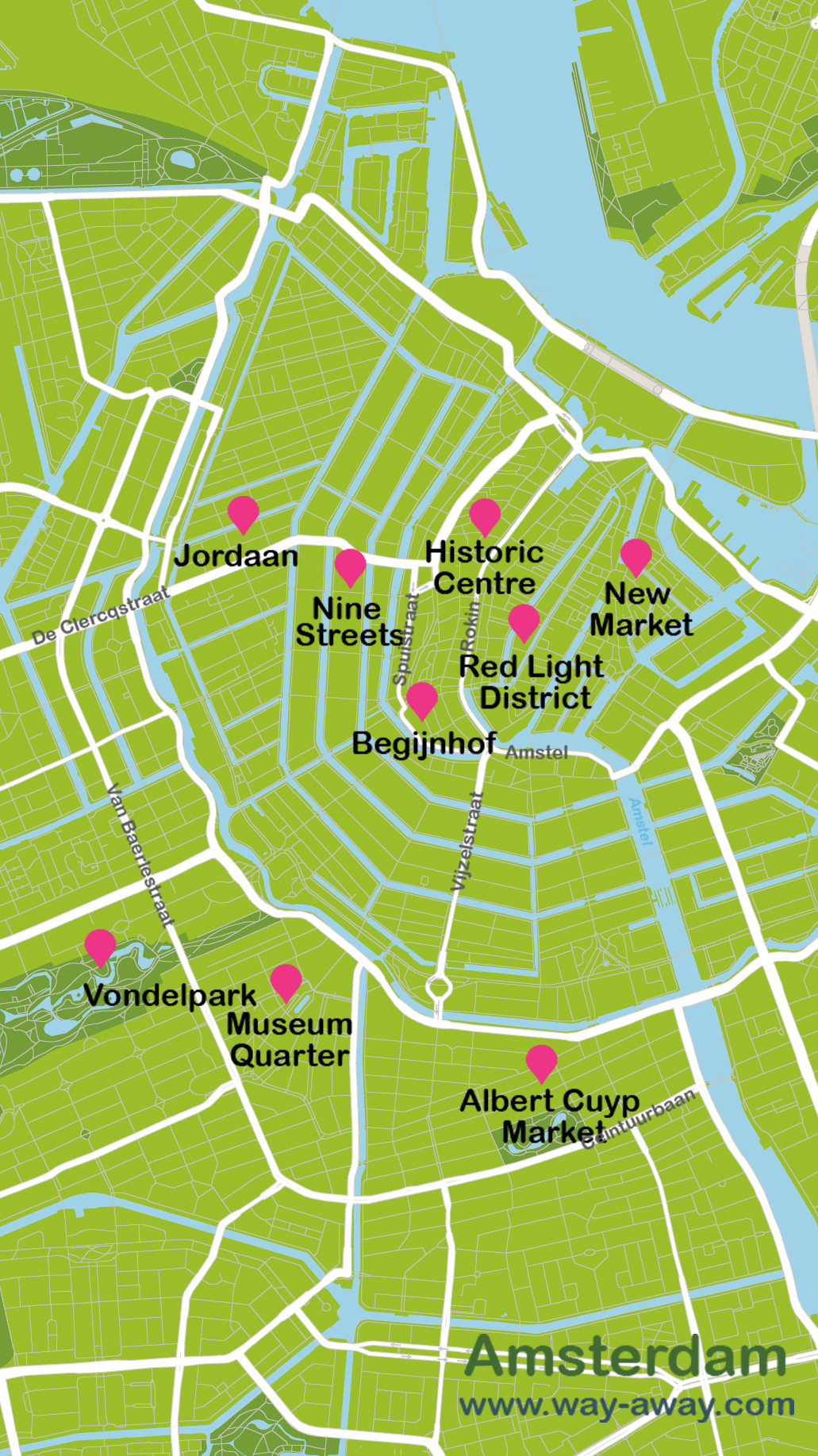 Map of Amsterdam #onlyen