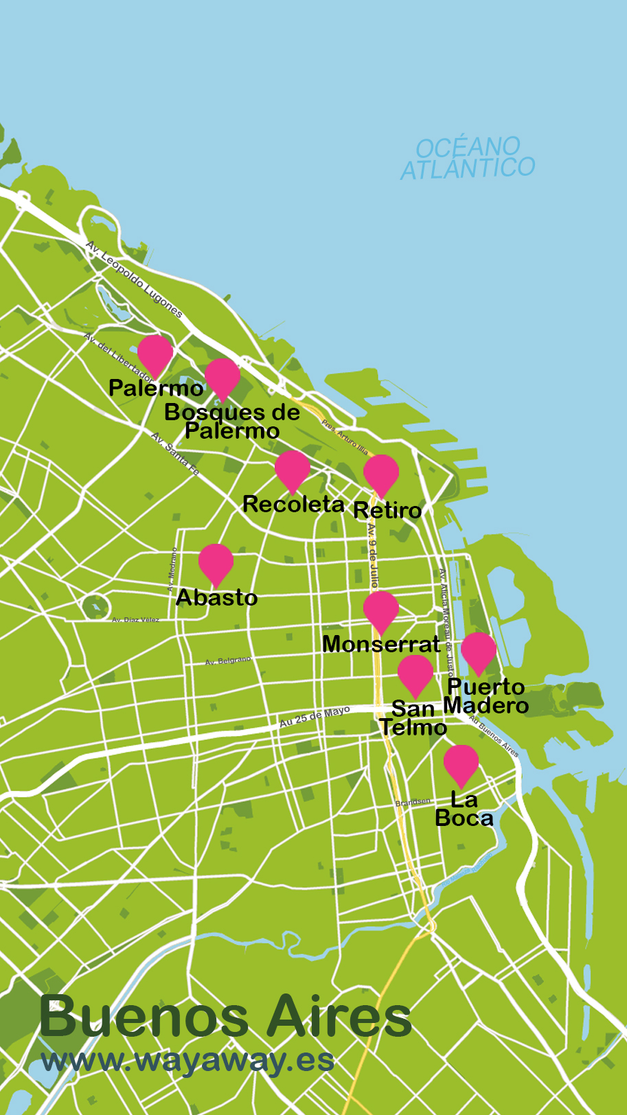 Mapa y plano Buenos Aires