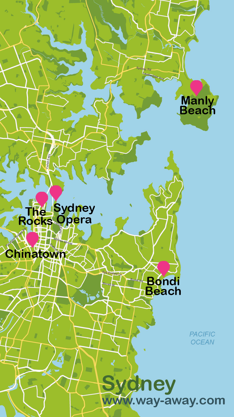 Mapa de Sidney #onlyes