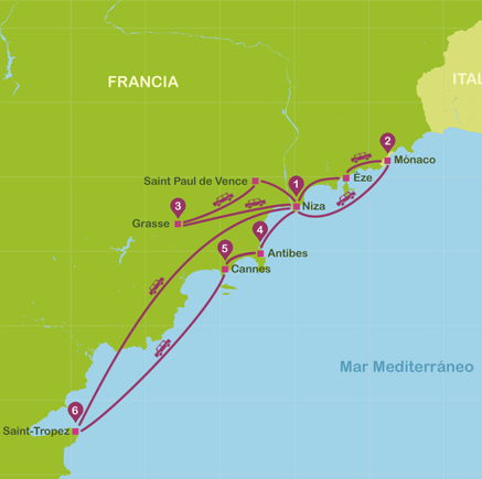 viajar a Niza Costa Azul en 7 días