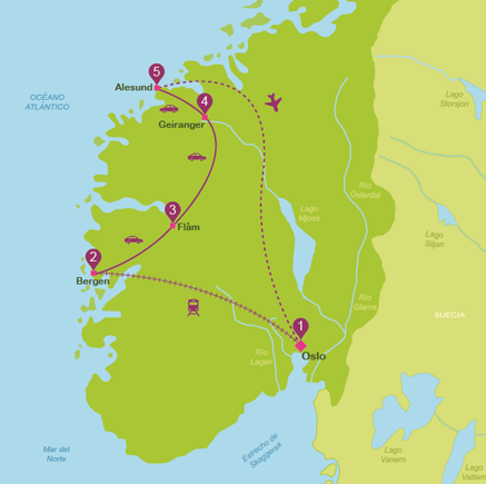 viajar a Noruega en 10 días