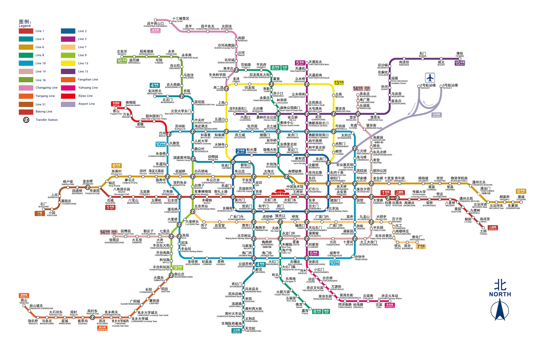 Beijing metro map