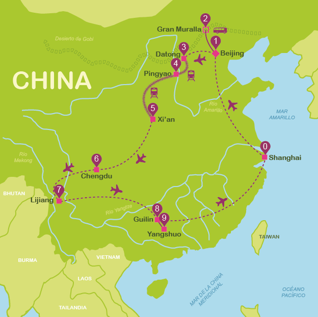 Mapa y plano China #mapa #onlyesp