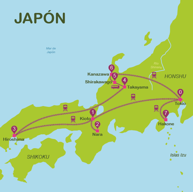 viajar a Japón en 15 días