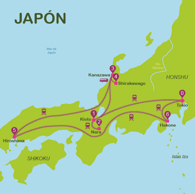 Mapa y plano Japon #onlyes #mapa