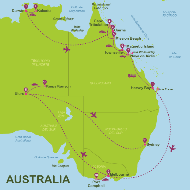 Australia in 21 days for independent travellers  (Jun-Sep)