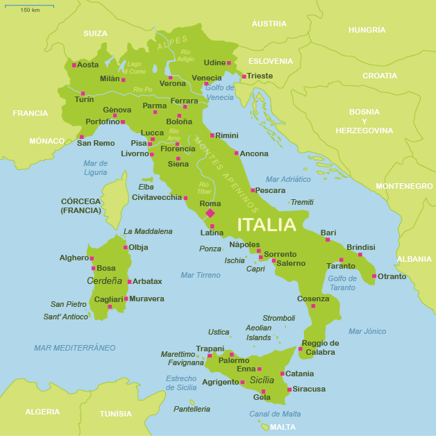 Mapas Turísticos De Italia Plano De Italia