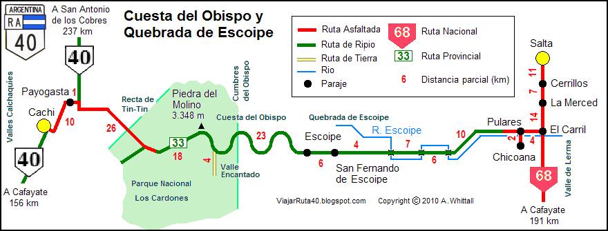 mapa Quebrada de Escoipe