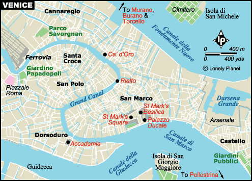 Mapa Venecia