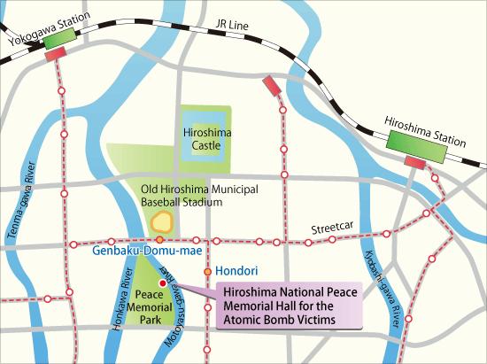 Hiroshima mapa