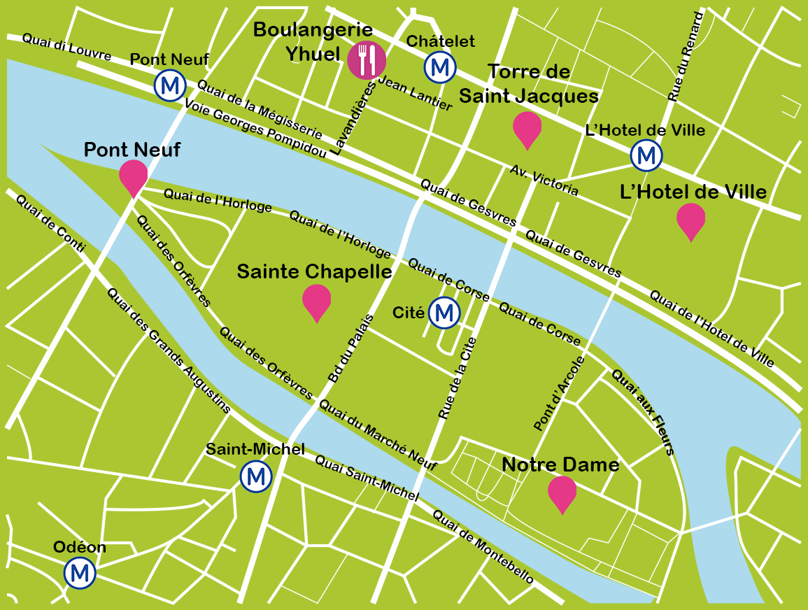 Mapa París Notre Dame