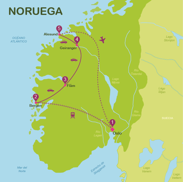 viajar a Noruega en 10 días