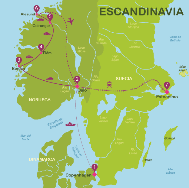 Scandinavia in 14 days for independent travellers