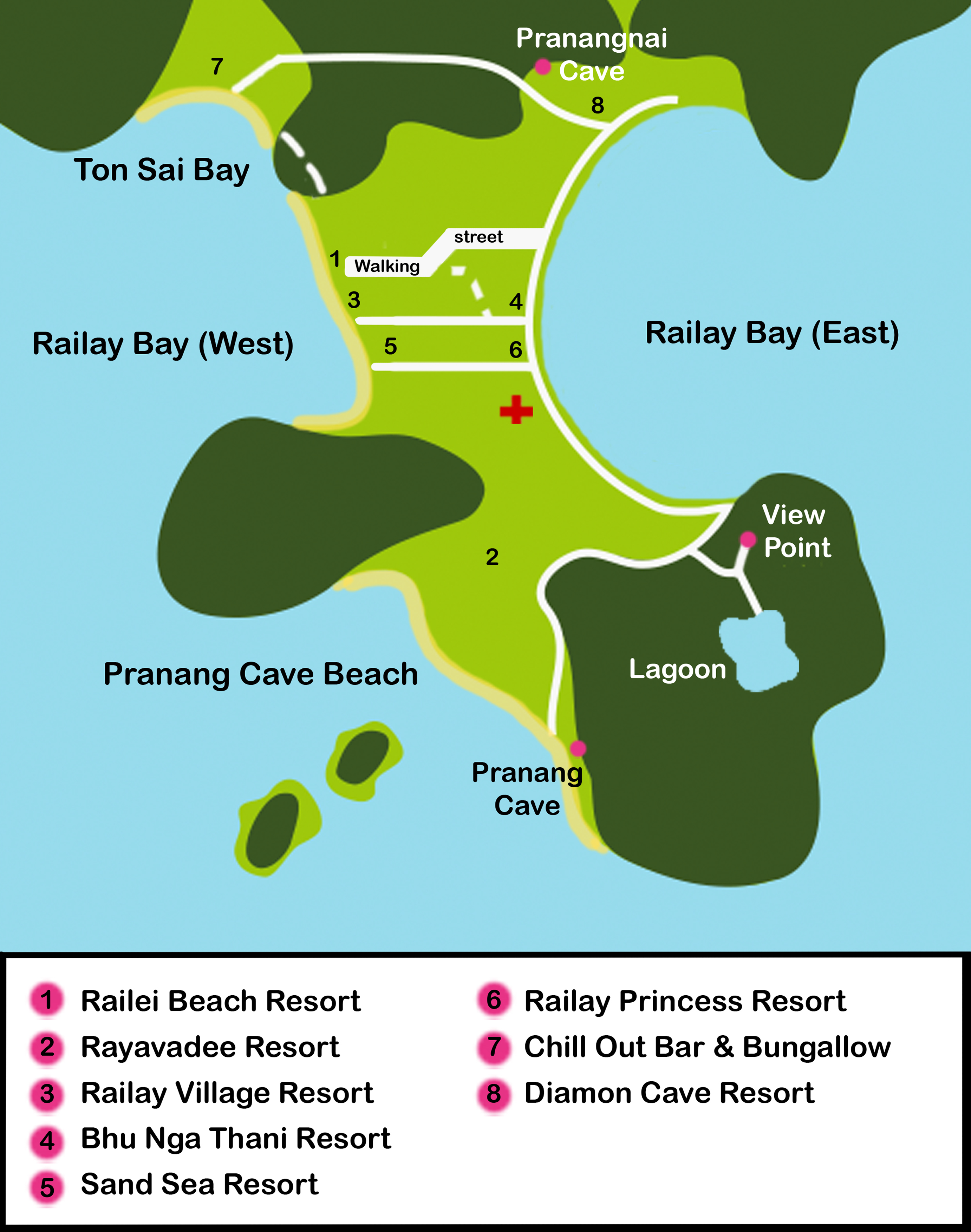 Mapa_9. Railay Beach
