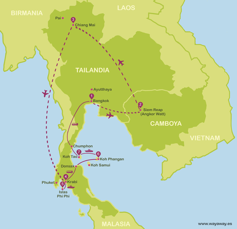 Itinéraire trois semaines Asie du Sud Est Wayaway6316