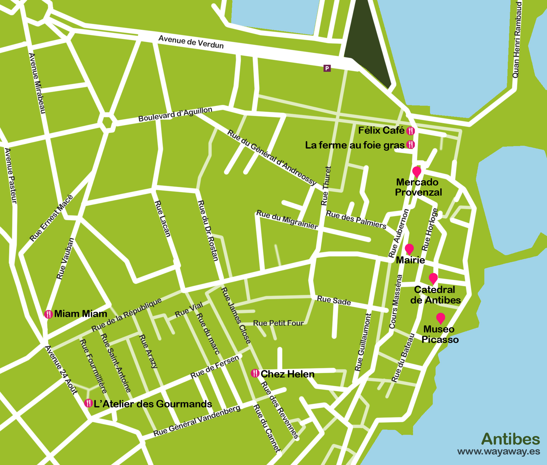 Antibes travel map | Antibes plane