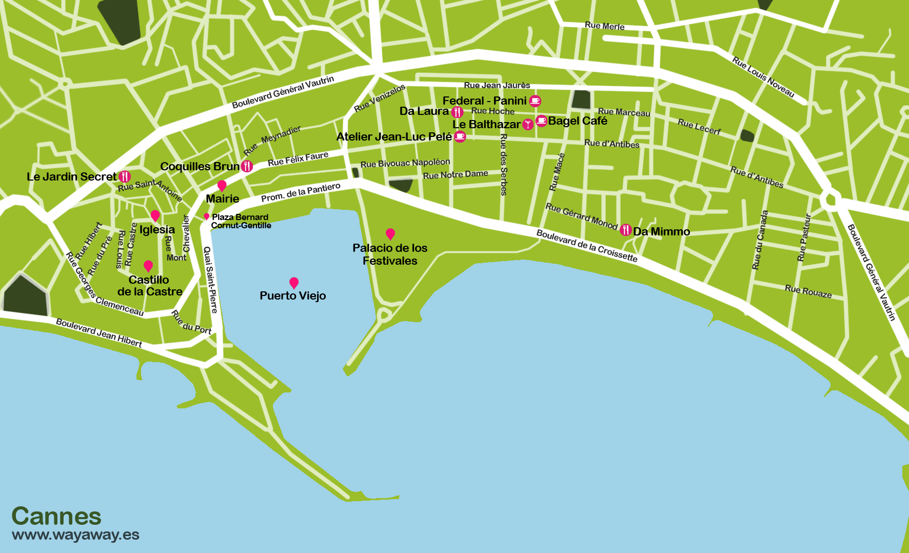 Mapa Cannes
