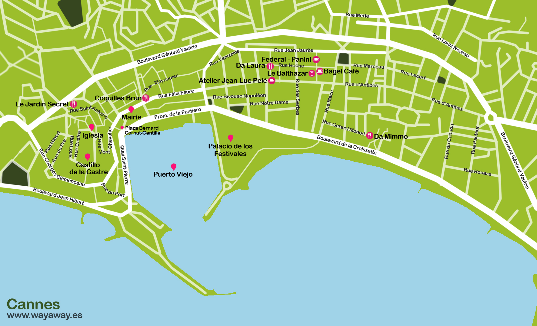 Cannes travel map | Cannes plane